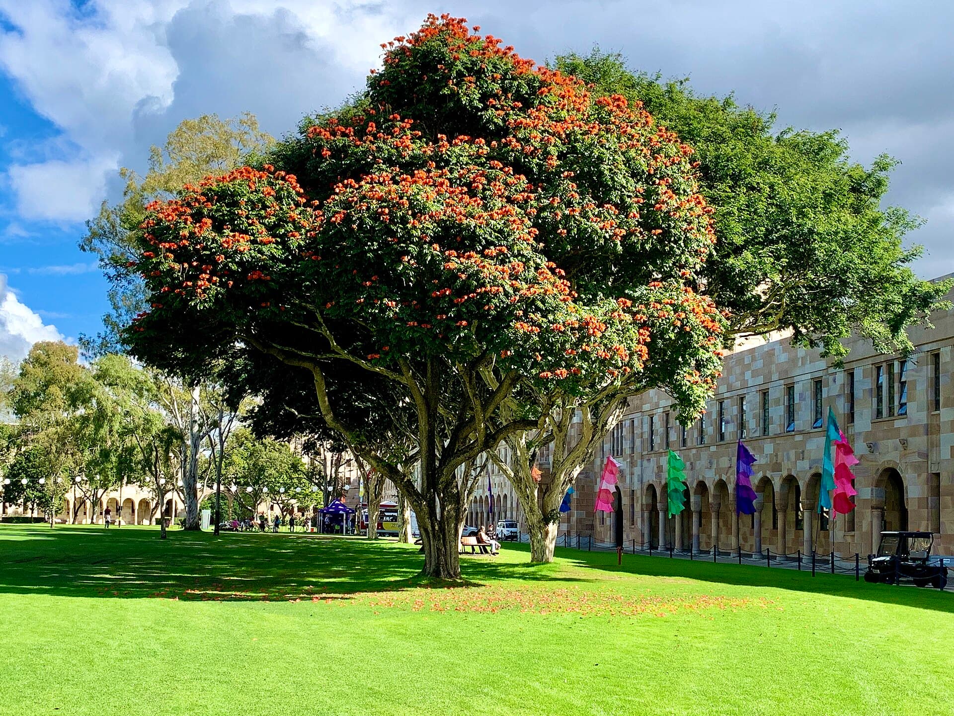 Sandstone buildings around the University of Queensland Great Court